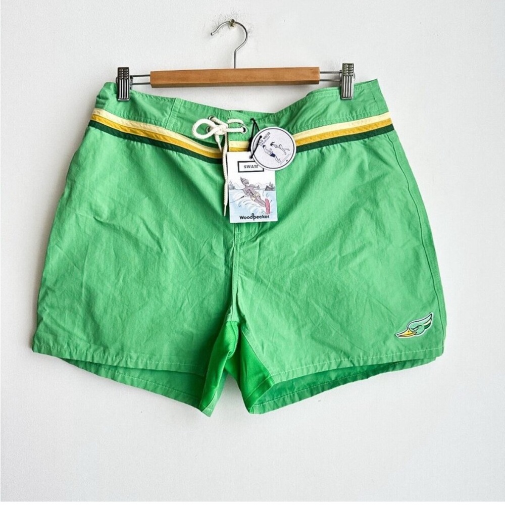 Woodpecker Green Swim Shorts L